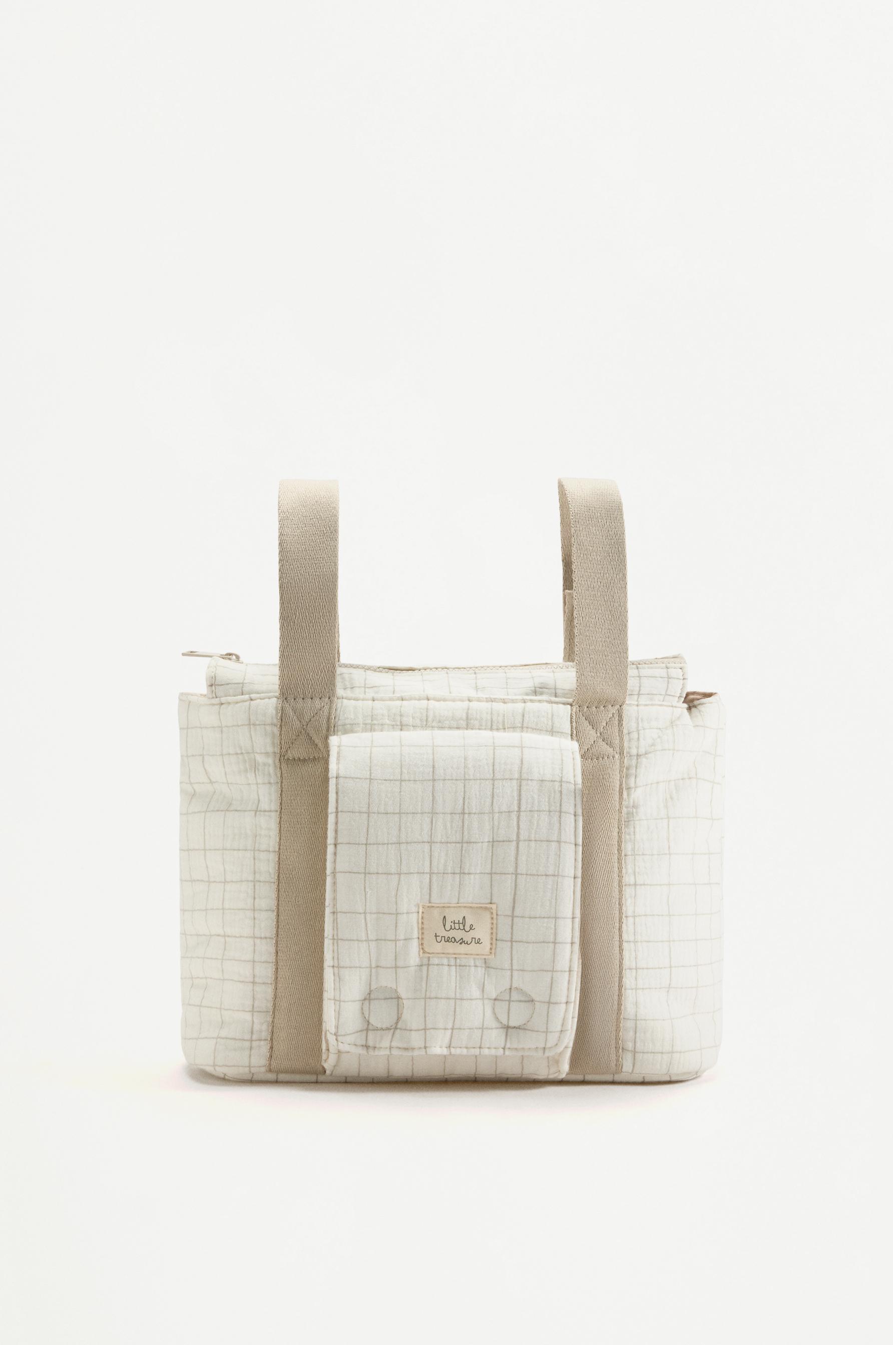 BOLSO SHOPPER CUADROS MATERNIDAD