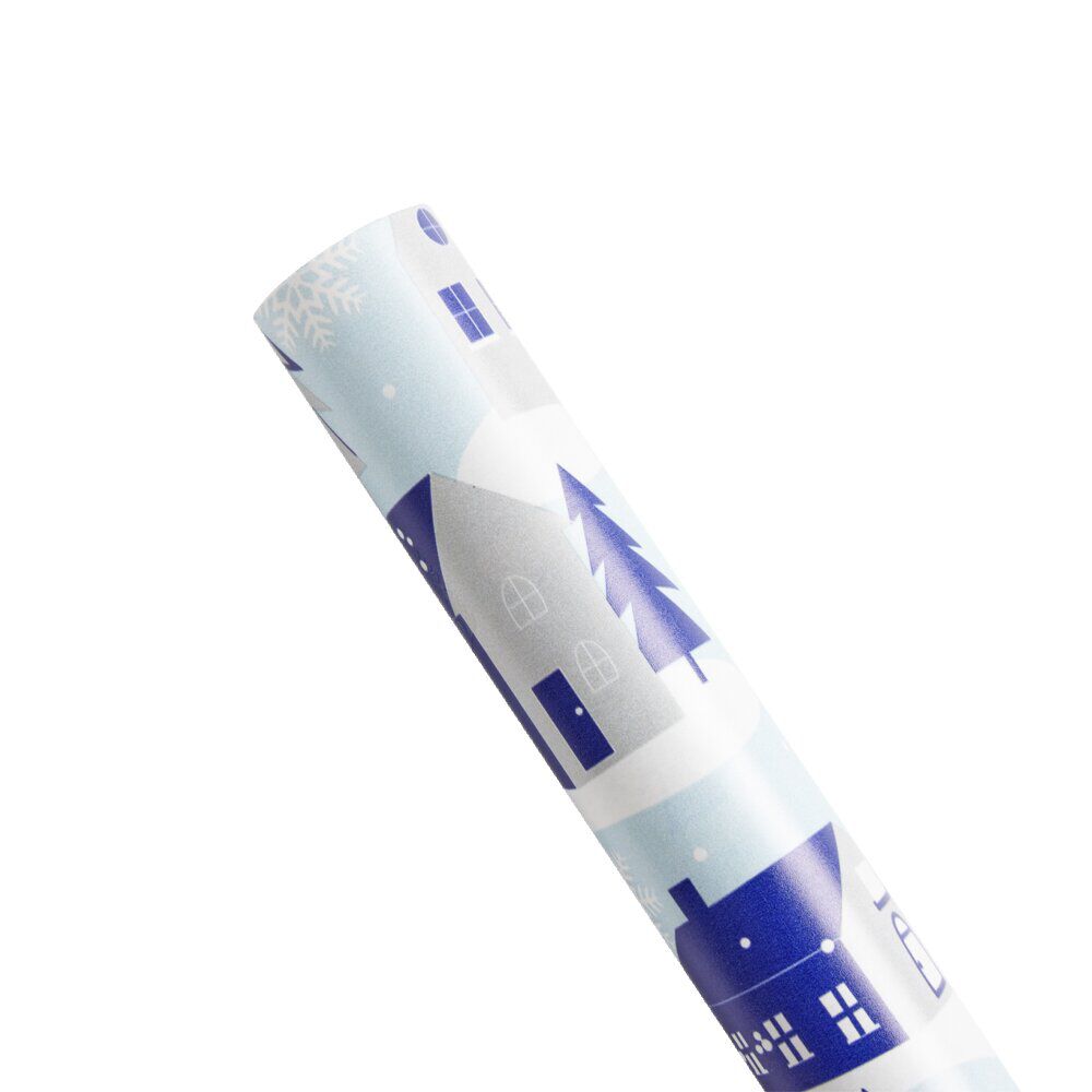 Rouleau papier cadeau No&euml;l 2m à motifs - 2 modèles