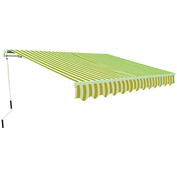 Gelenkarmmarkise, BxT: 300 x 200 cm, gelb/weiss gestreift