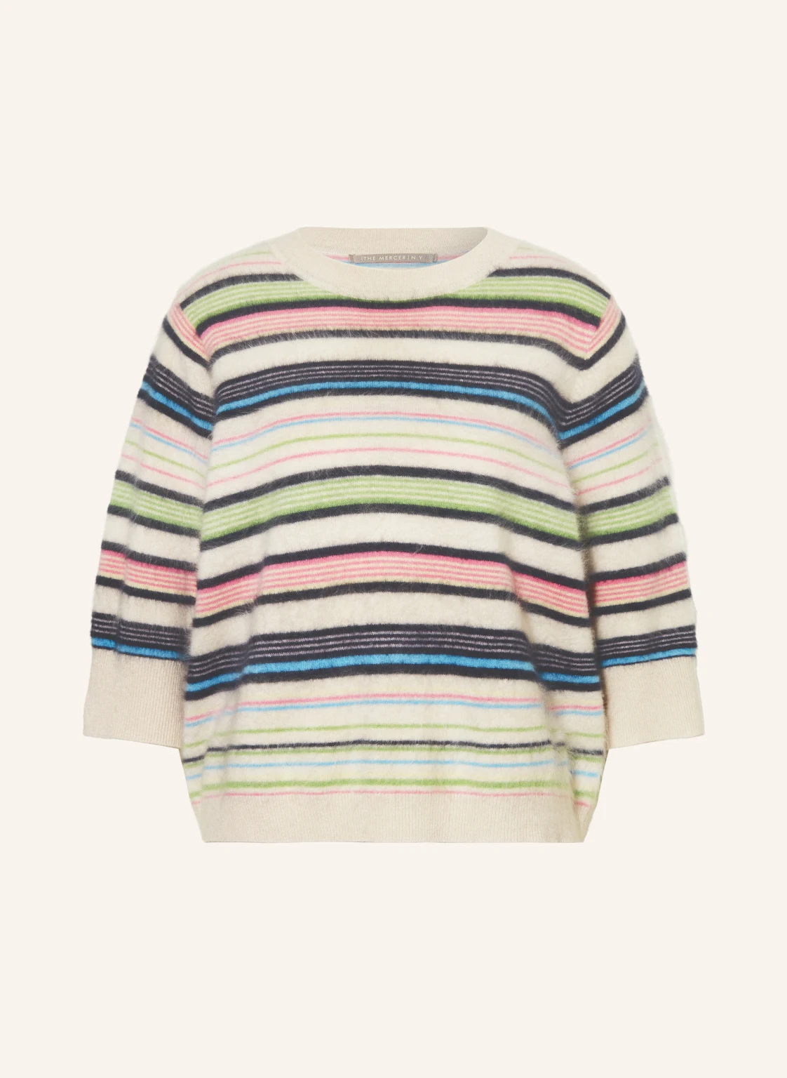 (THE MERCER) N.Y. Cashmere-Pullover mit 3/4-Arm