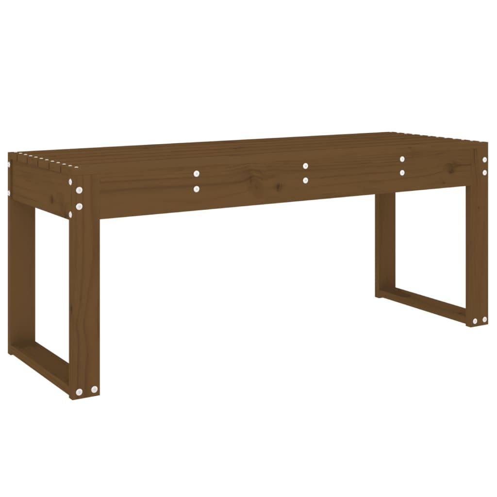 Ławka ogrodowa Brąz 110 x 38 x 45 cm Drewno sosnowe vidaXL