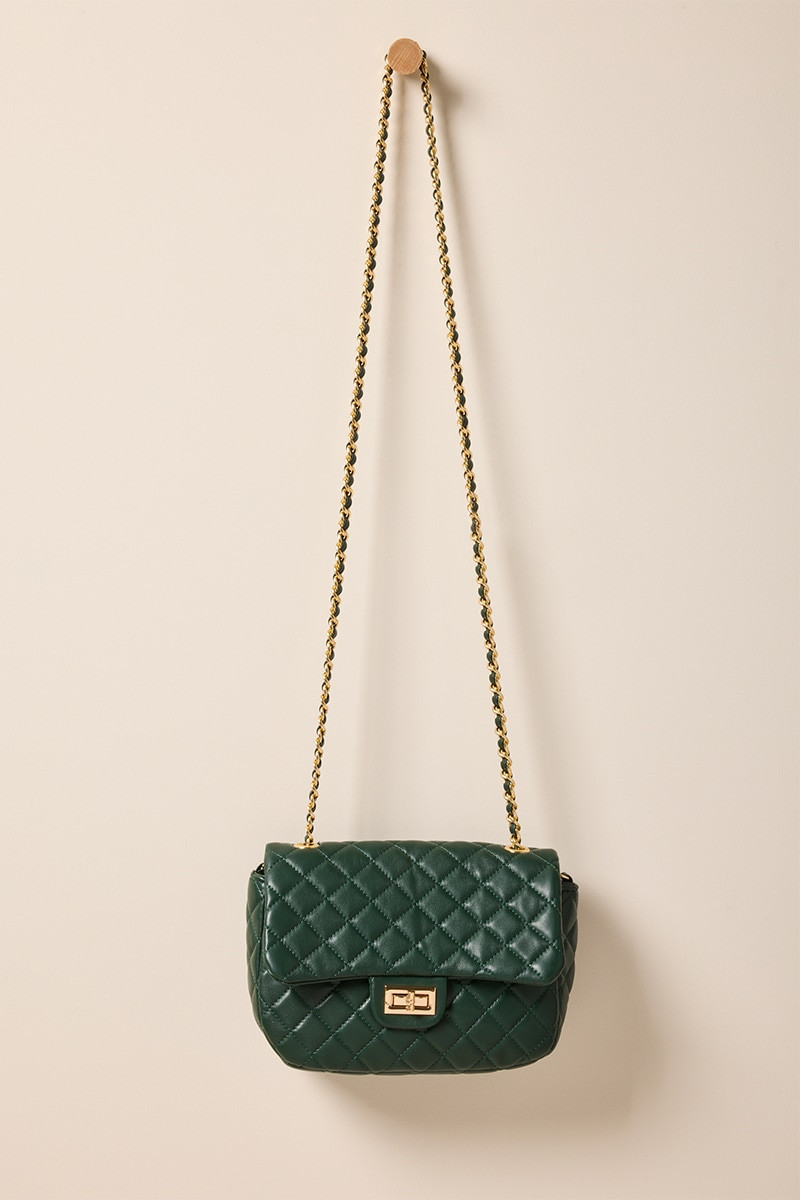 Jody Green Quilted Crossbody Bag