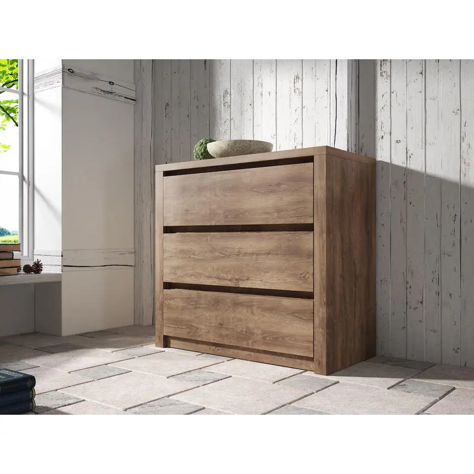 Meubella - Ladekast Monaco - Eiken - 90 cm