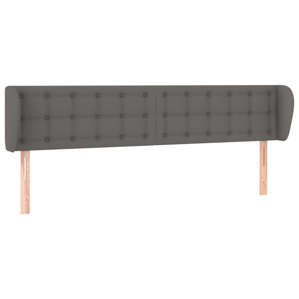 Wezgłowie Szary 163 x 23 x 78/88 cm Sztuczna skóra vidaXL