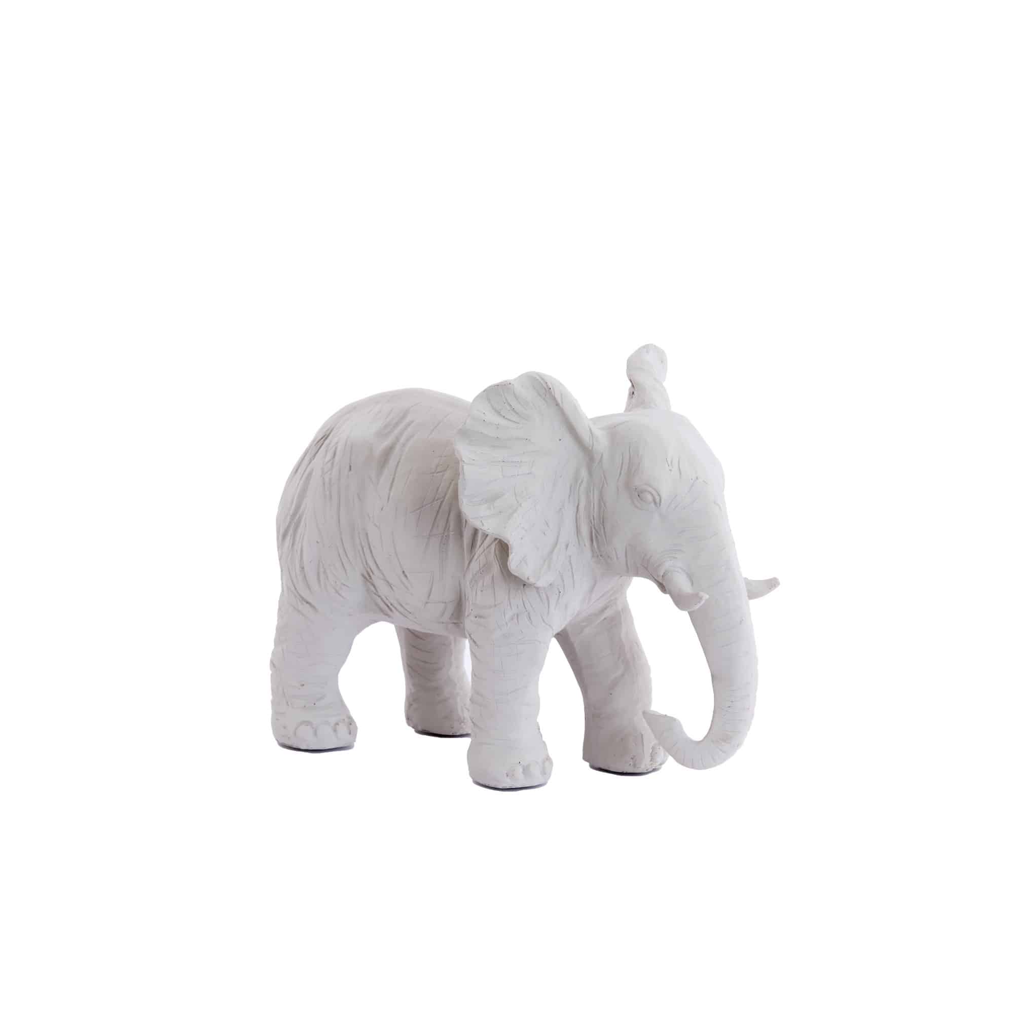Light & Living ornament Elephant - wit - 30.5x18.5x24cm