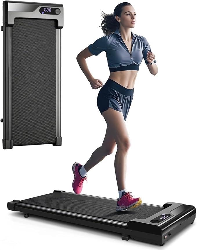 𝐖𝐚𝐥𝐤𝐢𝐧𝐠 𝐏𝐚𝐝 𝐓𝐫𝐞𝐚𝐝𝐦𝐢𝐥𝐥 𝐟𝐨𝐫 𝐇𝐨𝐦𝐞 - Under Desk Treadmills Portable Mini Walking Pads Compact Walk Pad for Small Spaces Office Indoor Apartment Floor Flat Running Machine