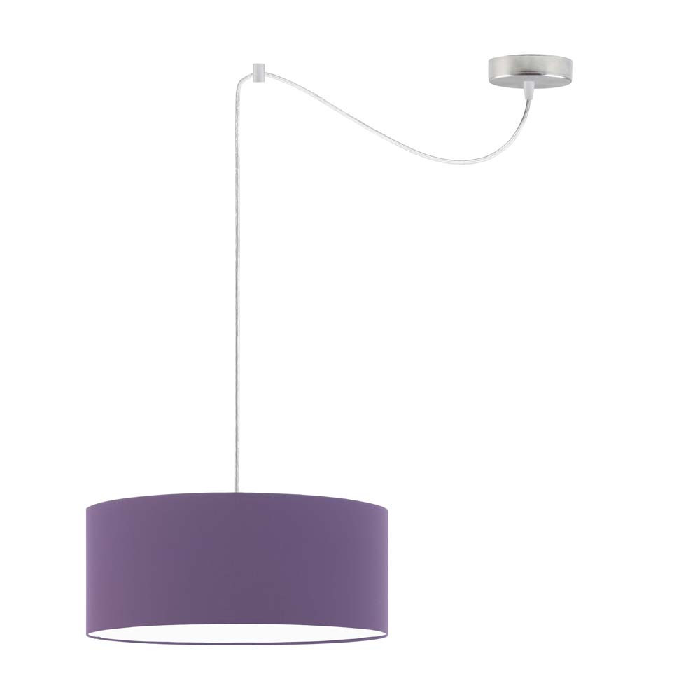 Lampa wisząca nad stół WAIKIKI W1 Stal Szczotkowana - Fioletowy