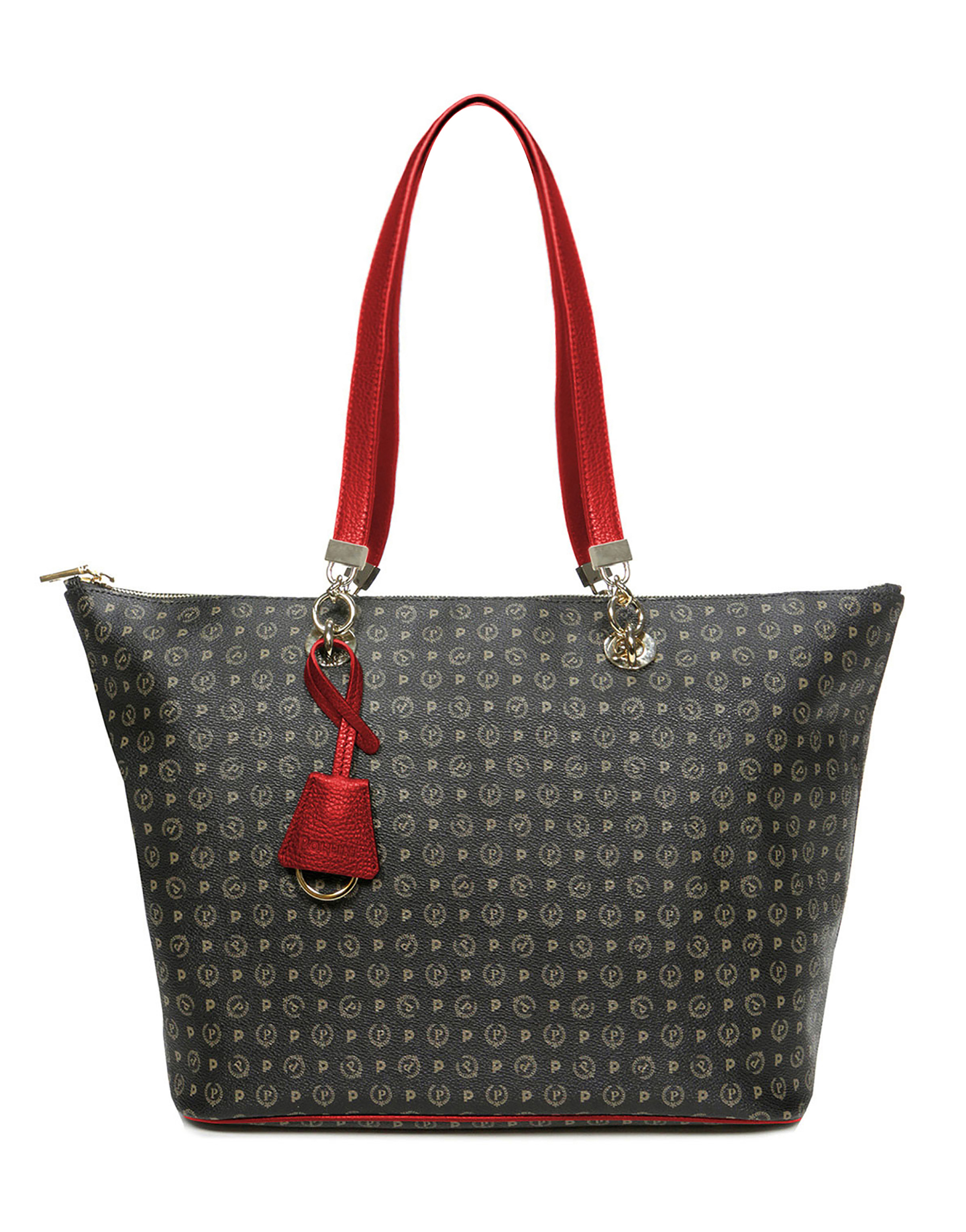 Shopping Bag Heritage Logo Classic Nero/lacca
