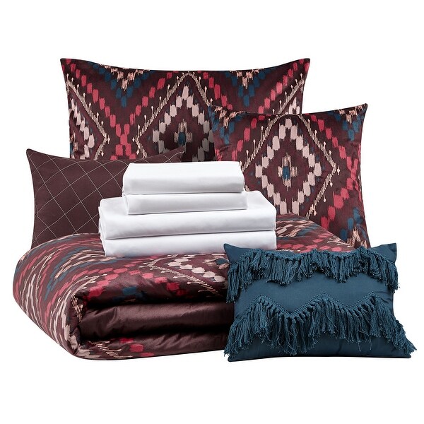 Velvet Medallion Bed In A Bag Comforter Set