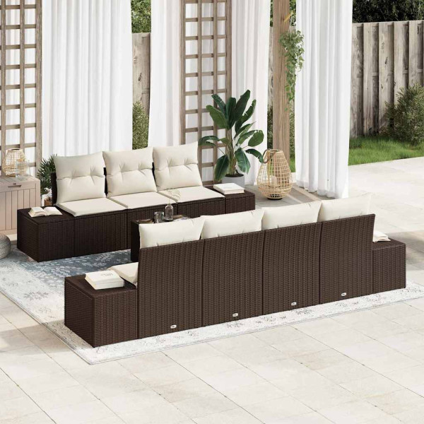Zestaw Mebli Ogrodowych Wypoczynkowy Sofy Stolik Rattan Na Patio Do Ogrodu