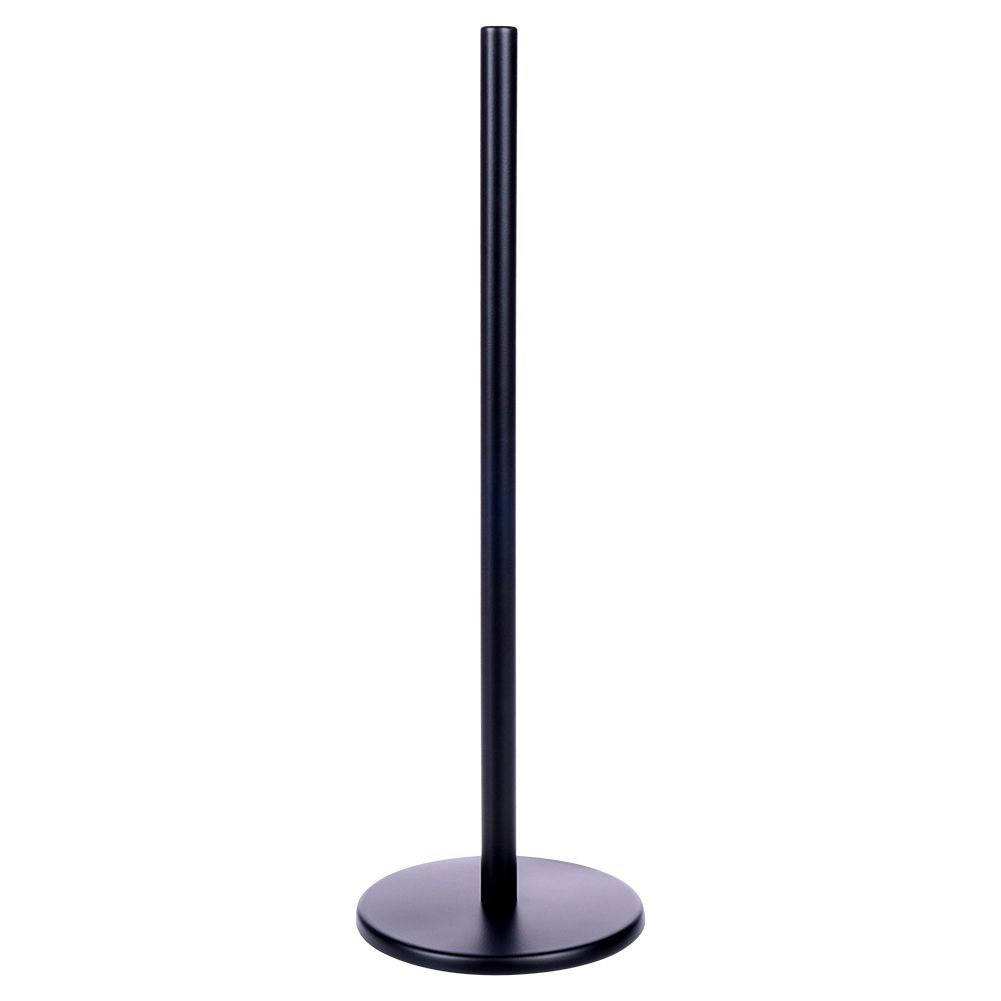 Stojak na papier toaletowy stalowy czarny 47 cm