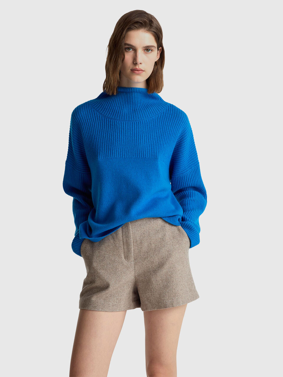 100% wool high neck sweater