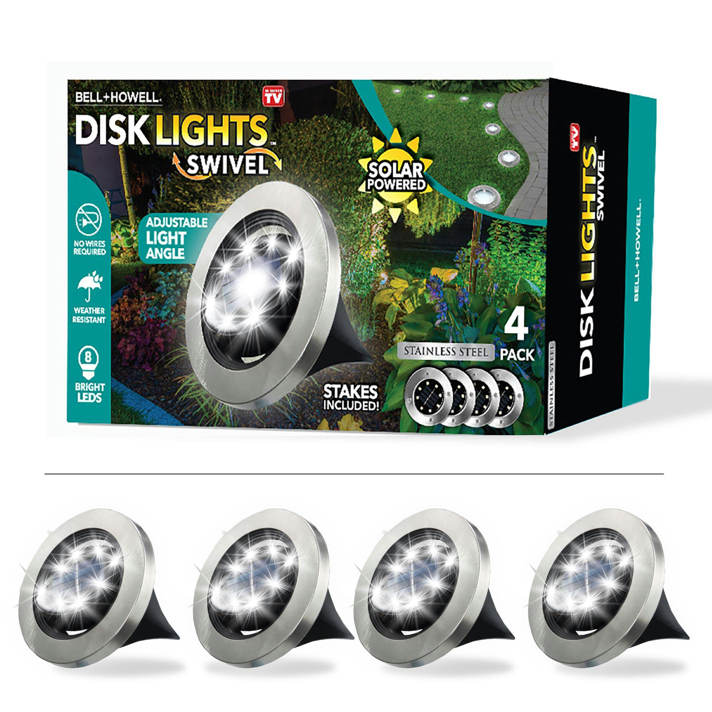 As Seen On TV Bell & Howell Solar Swivel Disk Lights