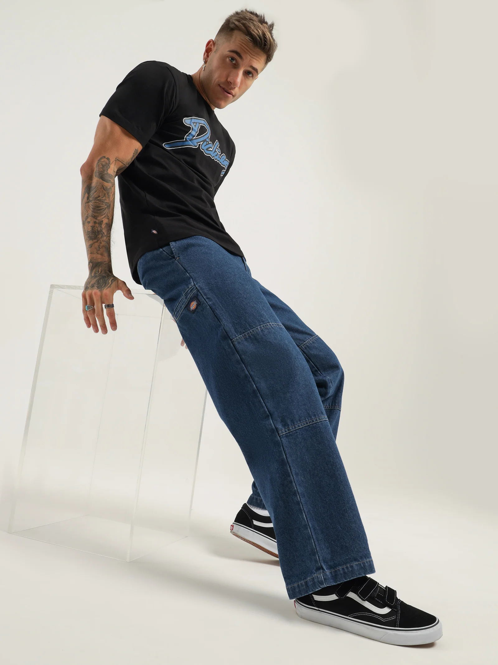 85-283AU Double Knee Jeans