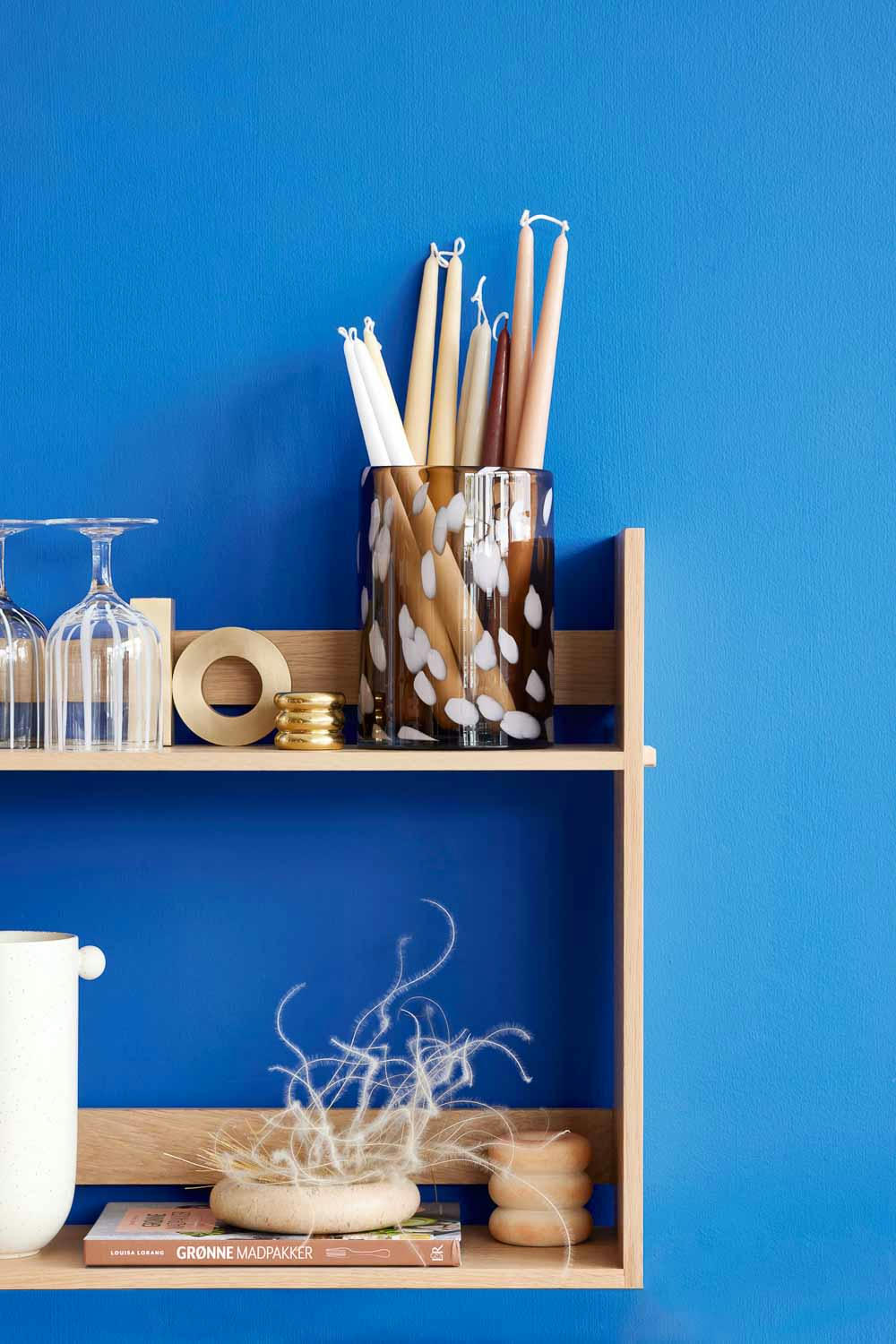 LOJO - Étagère marron en chêne H48x60x18cm