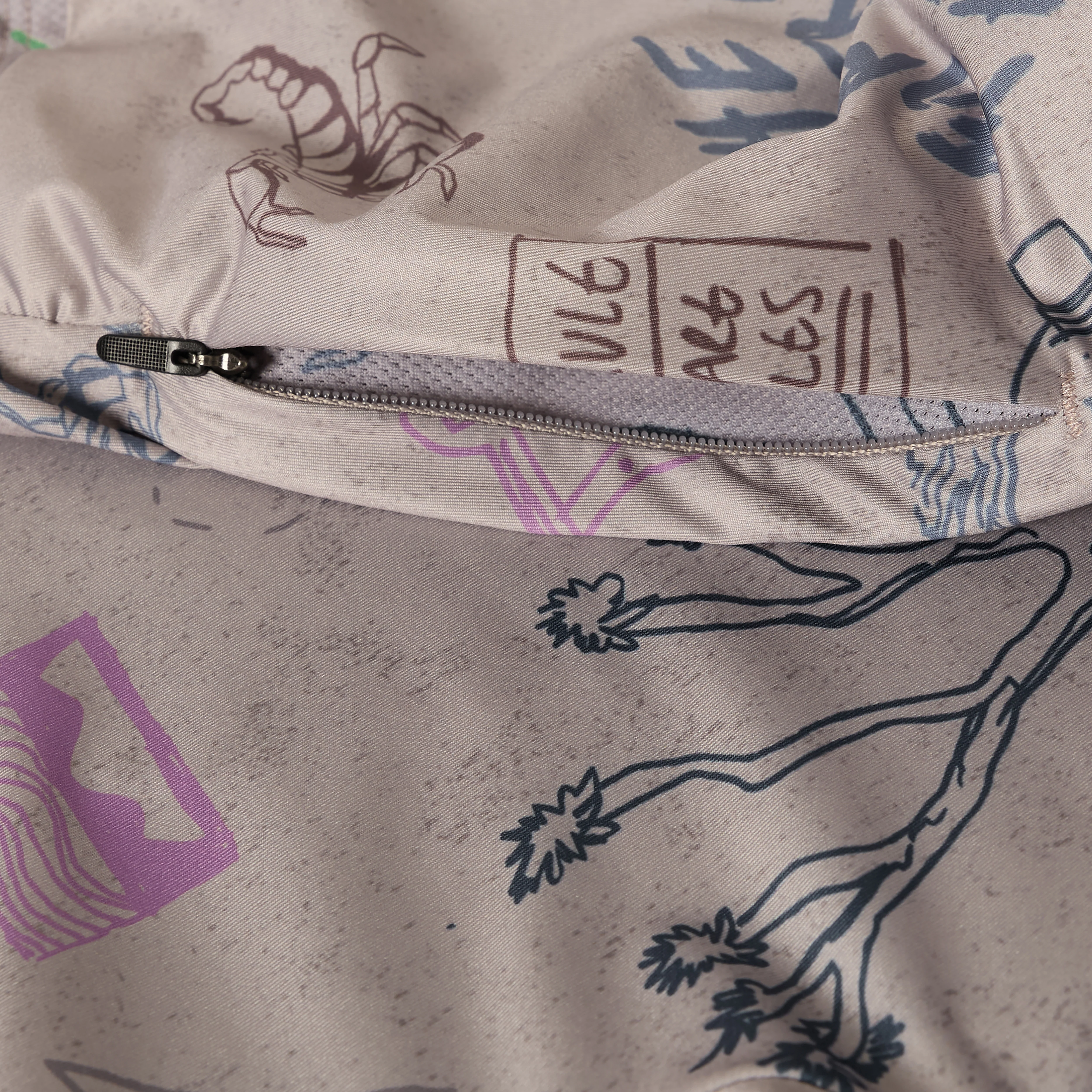 Women's Pro SL S/S Print Jersey - Titanium