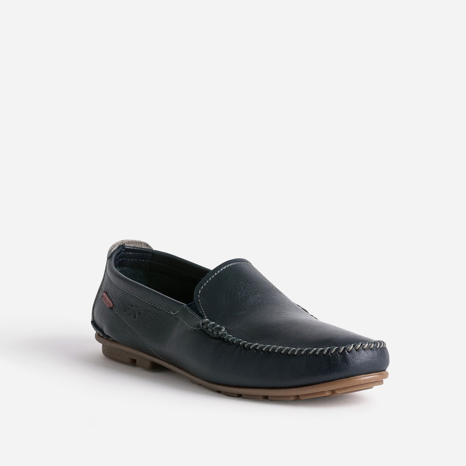 Mocassin FLUCHOS marine en cuir