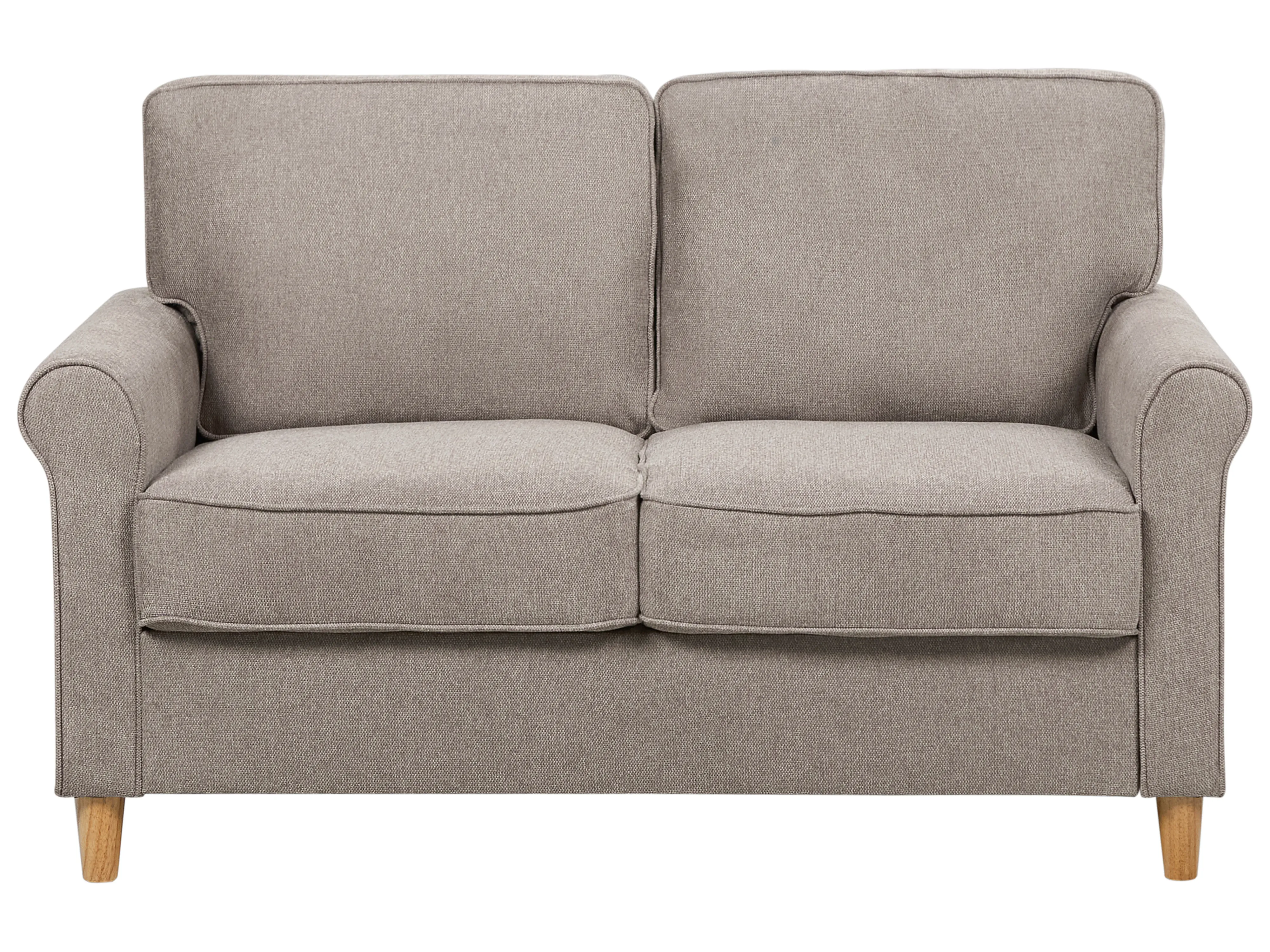 Living Room Set 5 Seater RONNEBY Fabric Light Brown