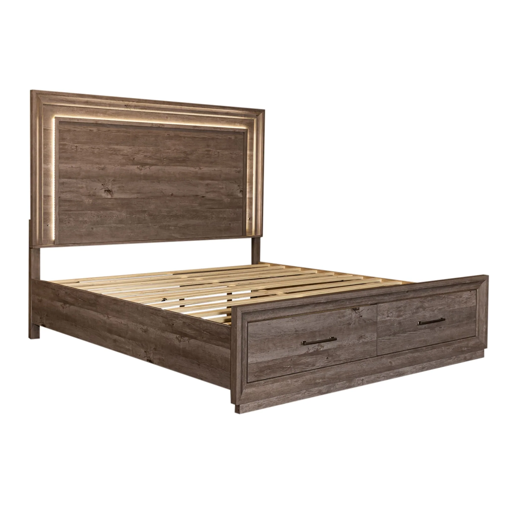 Liberty Furniture Horizons Storage Bedroom Set with Dresser & Mirror, Chest - King or Queen