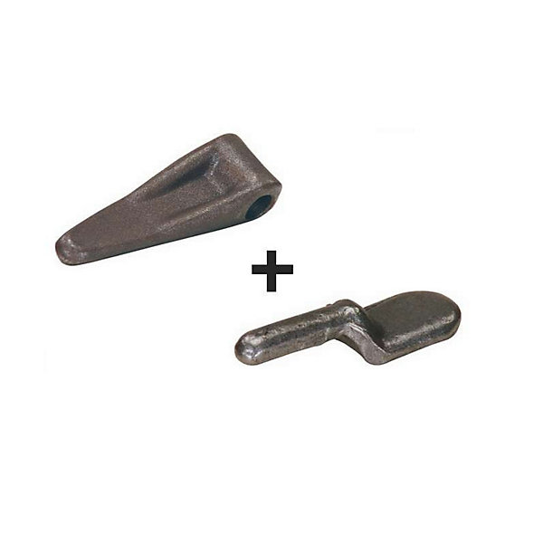 Pack Charnière plate légère diam 14 mm avec Pivot diam 13 mm
