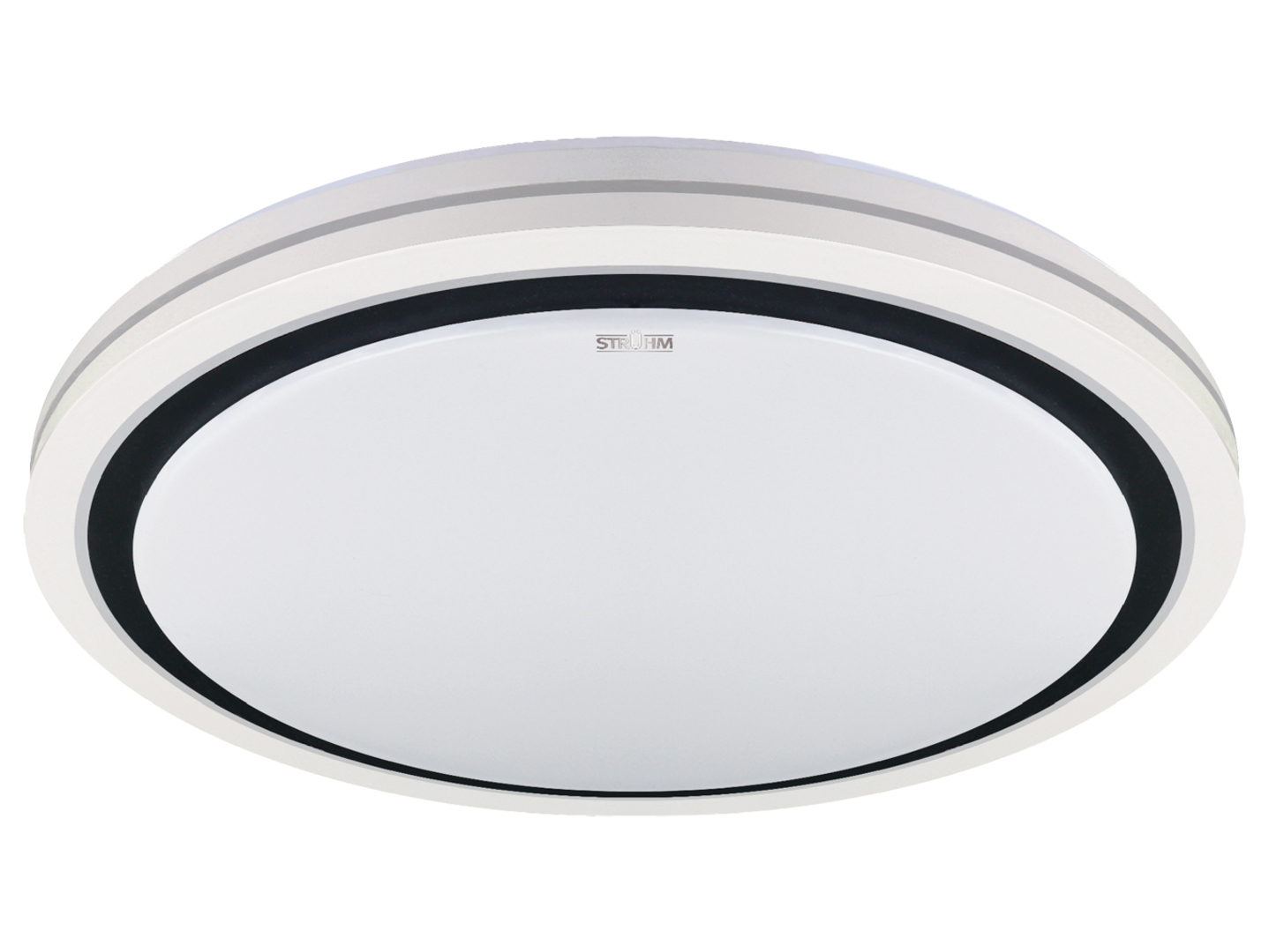 Plafon Laguna LED z tworzywa sztucznego czarno-biały