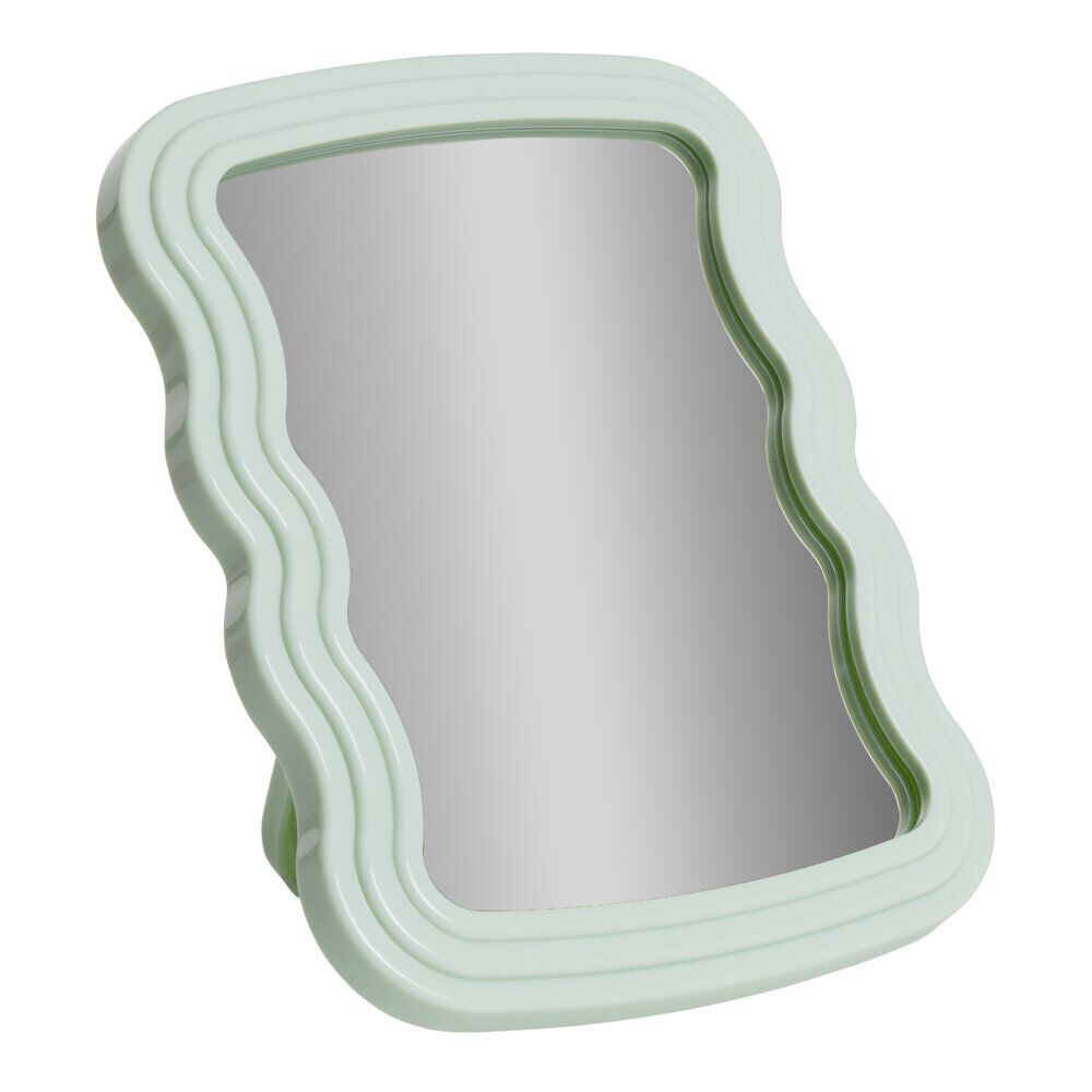 Miroir contour vague pastel 14xH18,5cm (3 modèles)