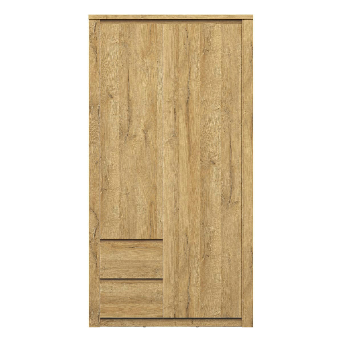 - Armoire 2 portes 2 tiroir naturel