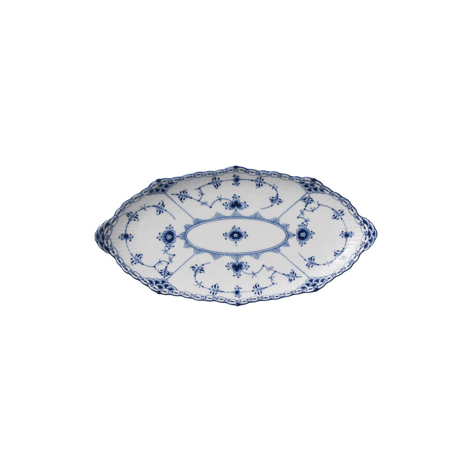 Musselmalet Halvblonde fad 24,5 cm
