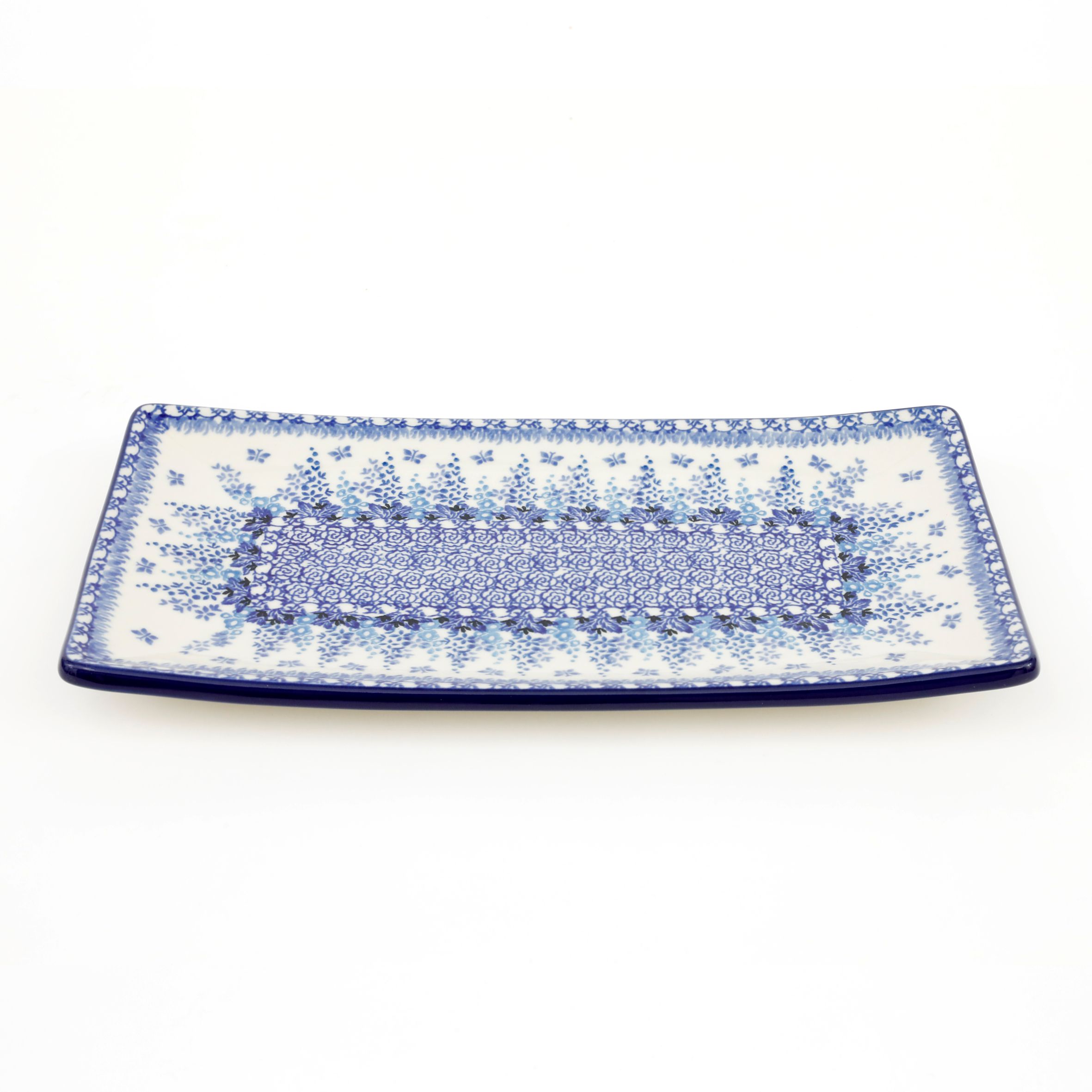 Tacka ceramiczna C26 30/16,5cm 3277X Kwiat ostróżki
