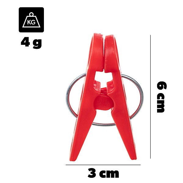 KADAX Pinces à Linge Pinces à Linge Grenouilles à Linge Colorées Rondes 20 pcs