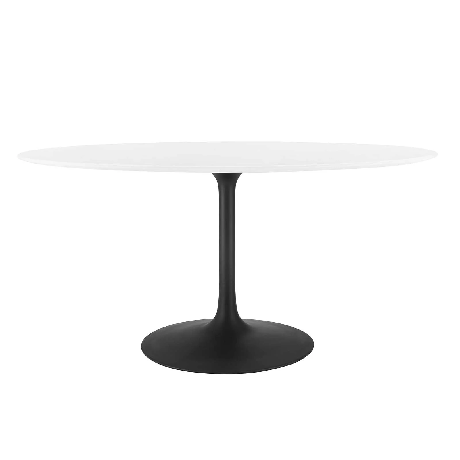60 Oval Wood Top Dining Table