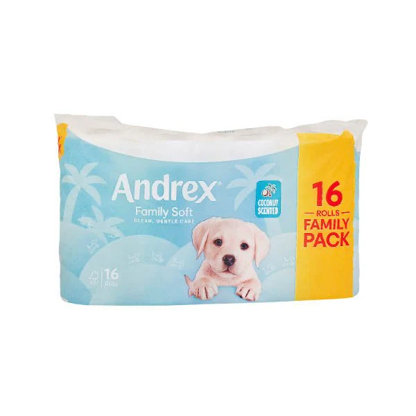 Andrex Family Soft Coconut Tissue 16 Pack