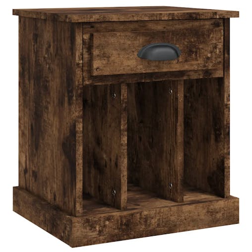 NNEVL Bedside Cabinets 2 pcs Smoked Oak 43x36x50 cm