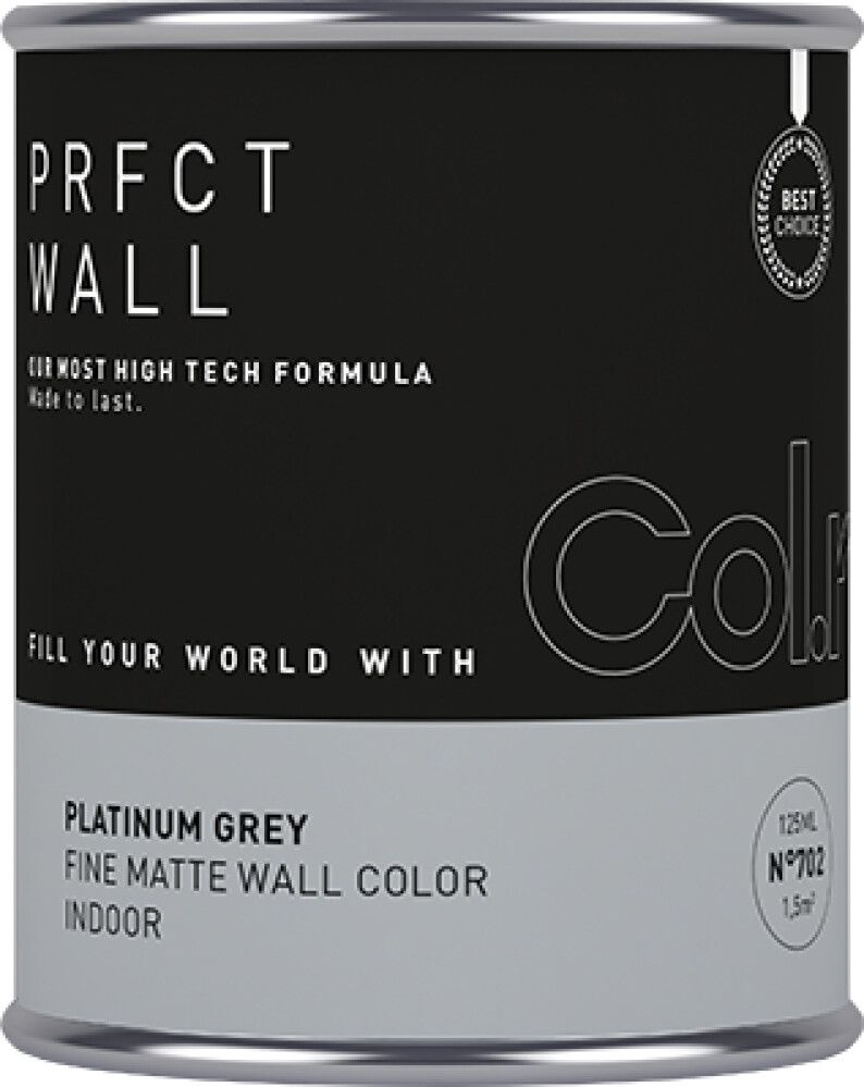 VEGGMALING COL.R PRFCT N.702 0,125L PLATINUM GREY