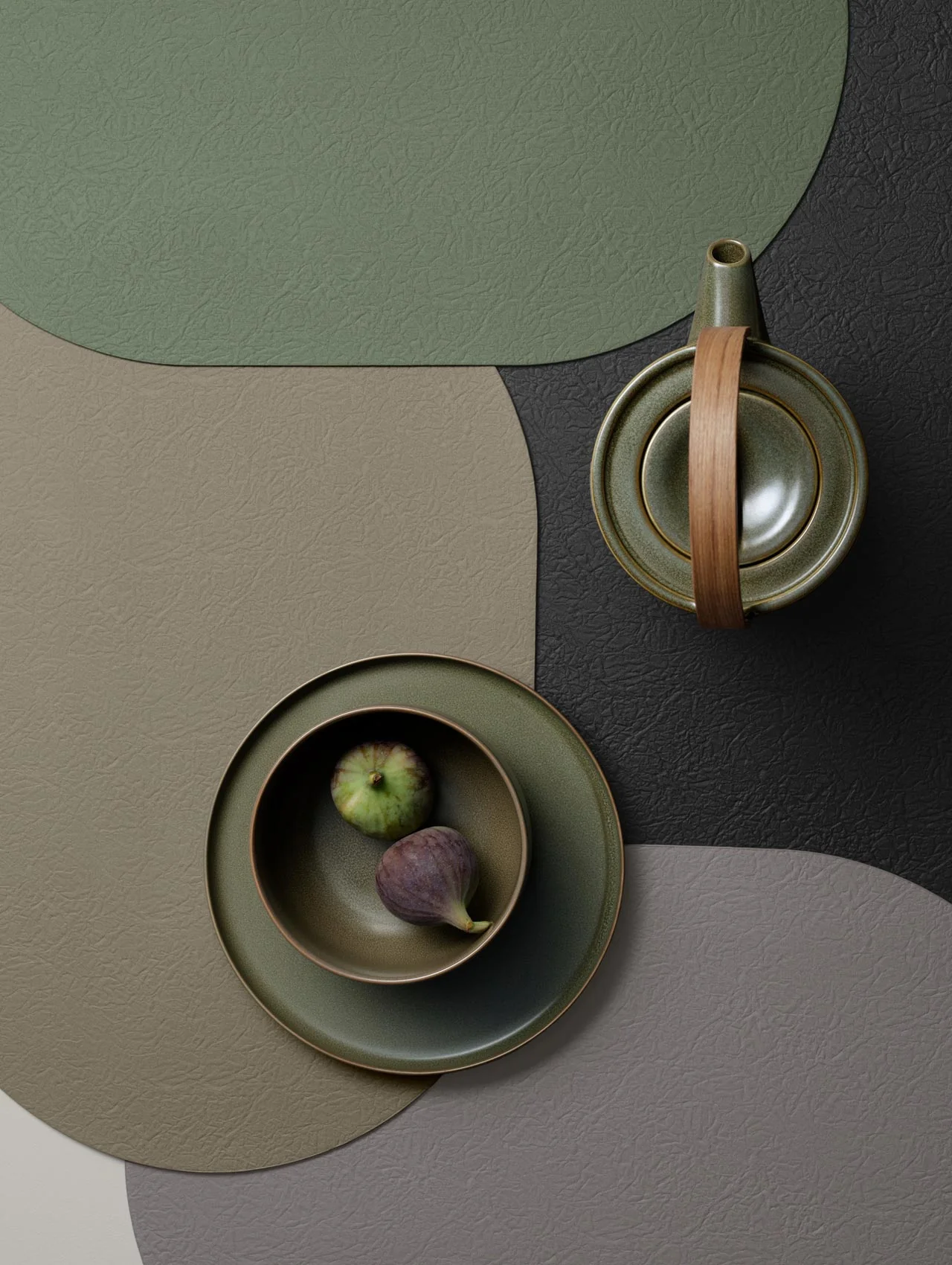 tischset oval, onyx