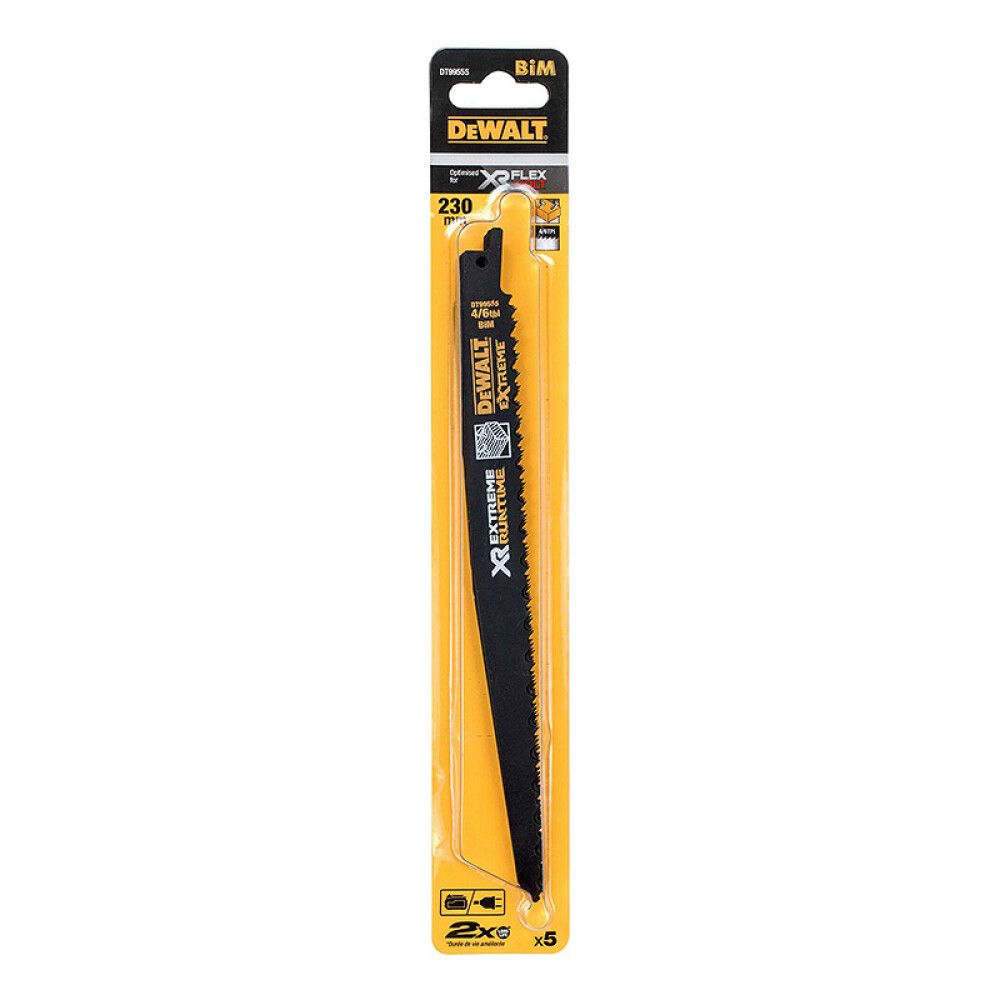 BAJONETTSAGBLAD DEWALT DT99555-QZ 6 TPI 230MM 5STK
