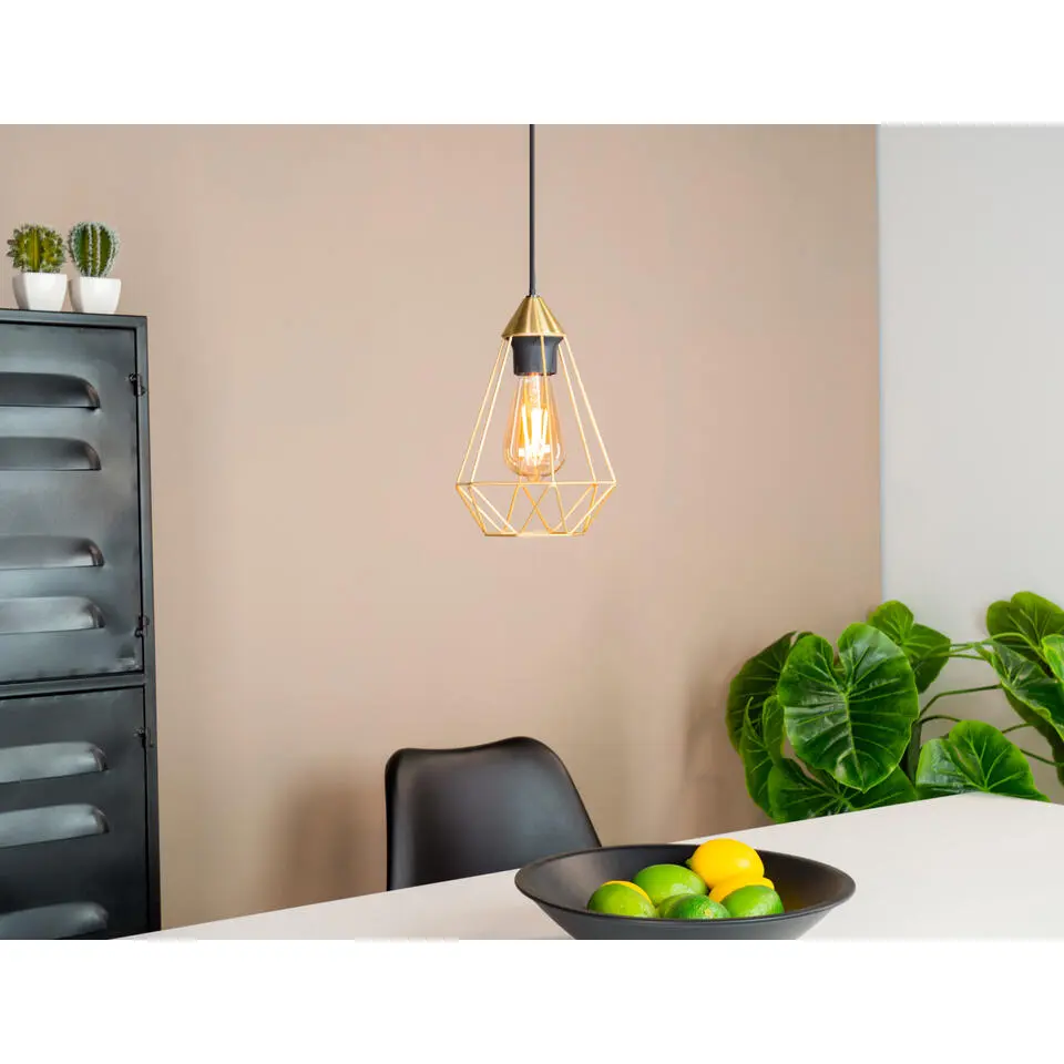 EGLO Tarbes Hanglamp - E27 - &Oslash; 17,5 cm - Goud