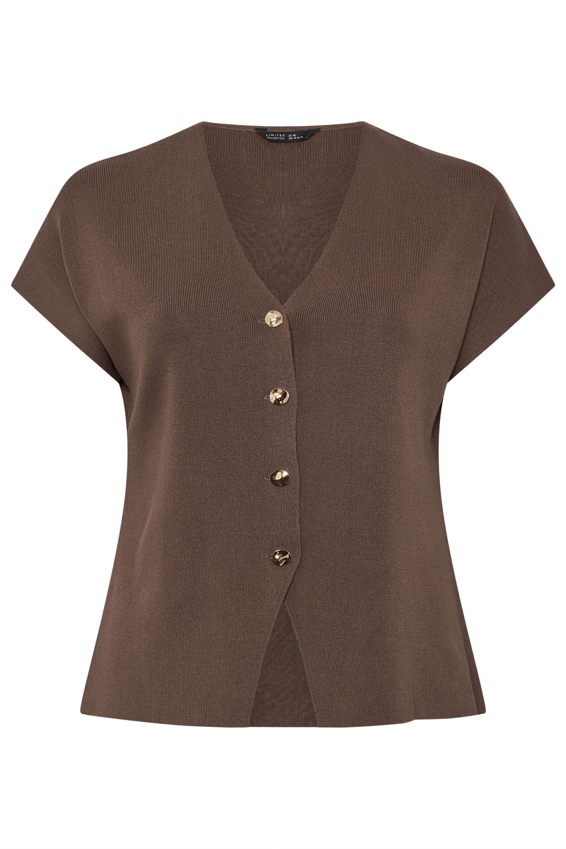 Yours Short Sleeve Knitted Top