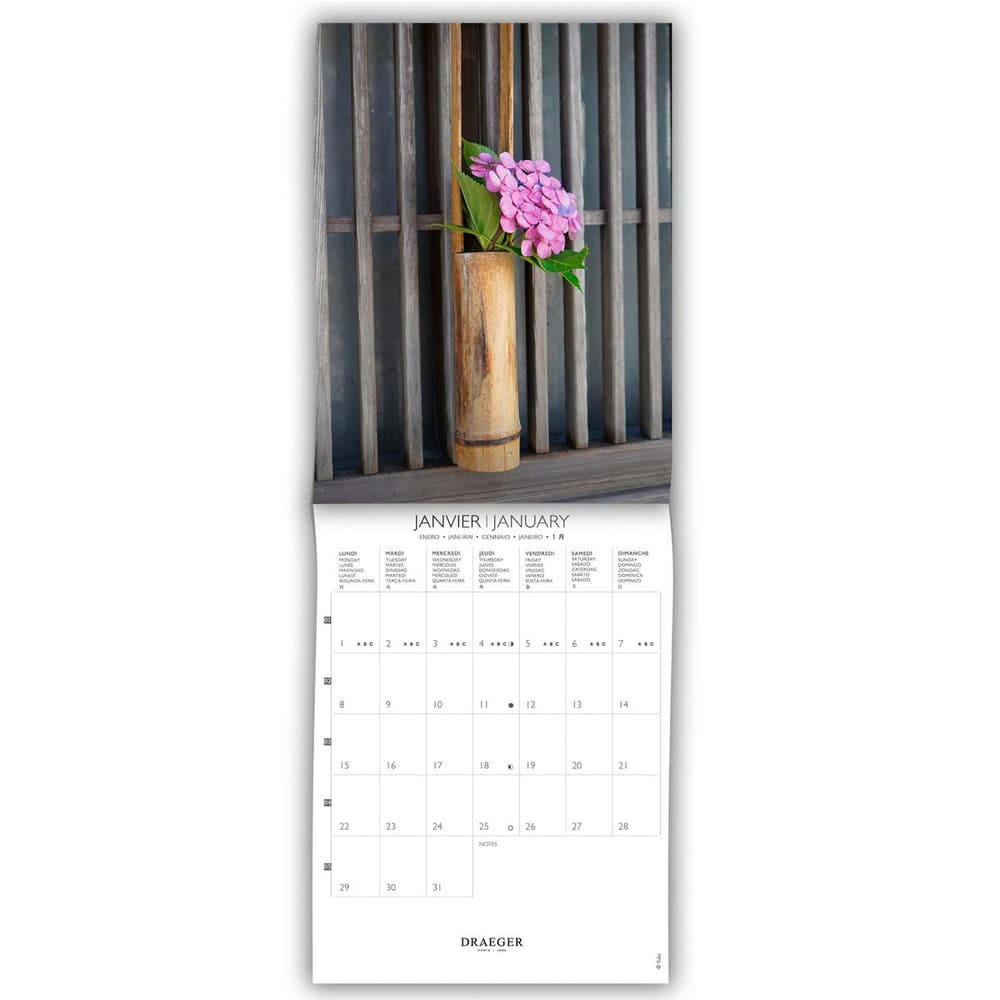 - Petit calendrier mural 14x18  cm - 2024 - Jardins