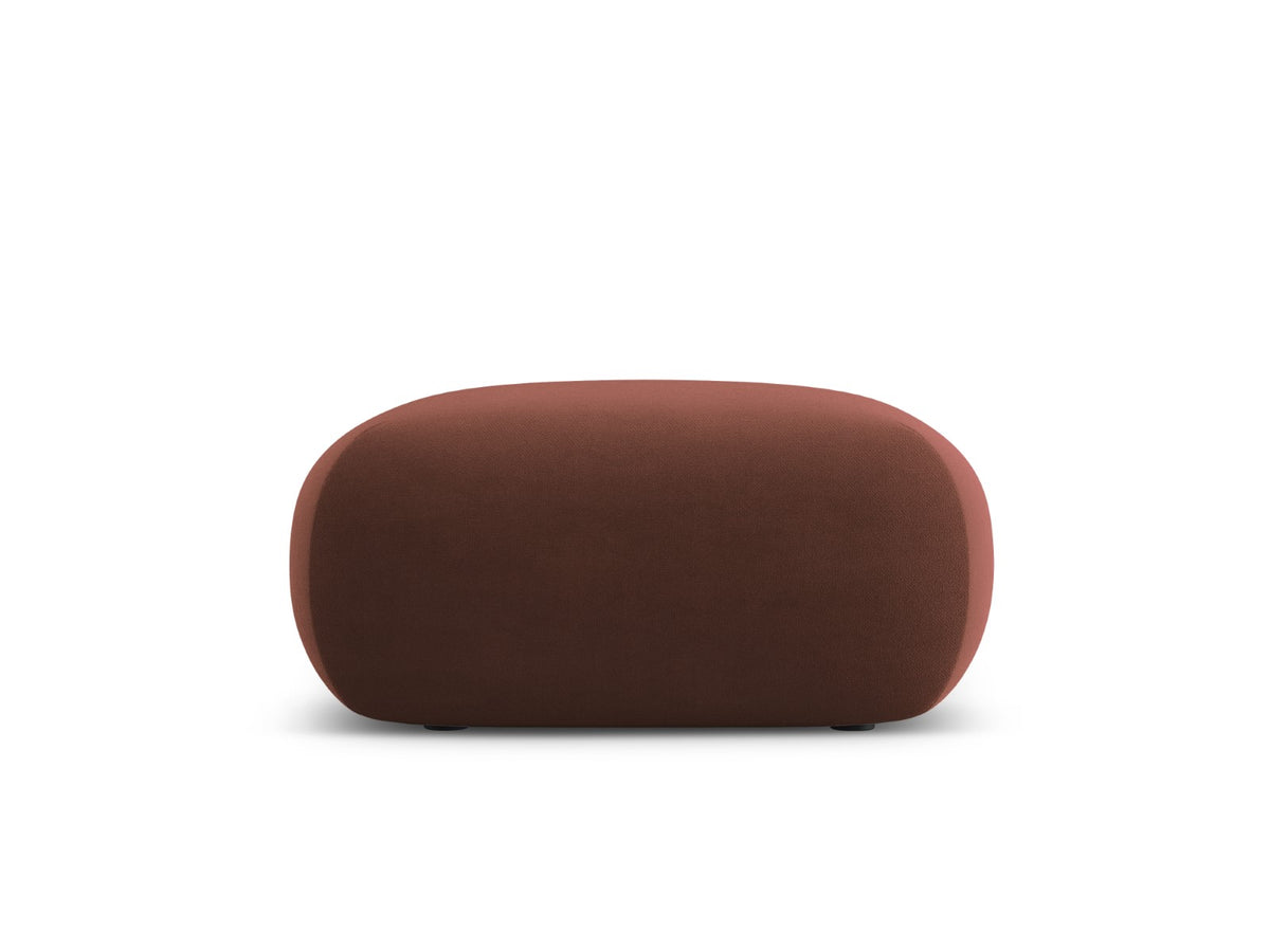 Cosmopolitan Design Poef Nolio flueel leer - 75x75x36cm