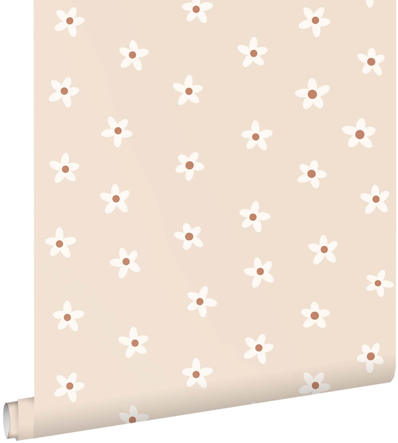 ESTAhome behang madeliefjes beige - 53 cm x 10.05 m - 131112