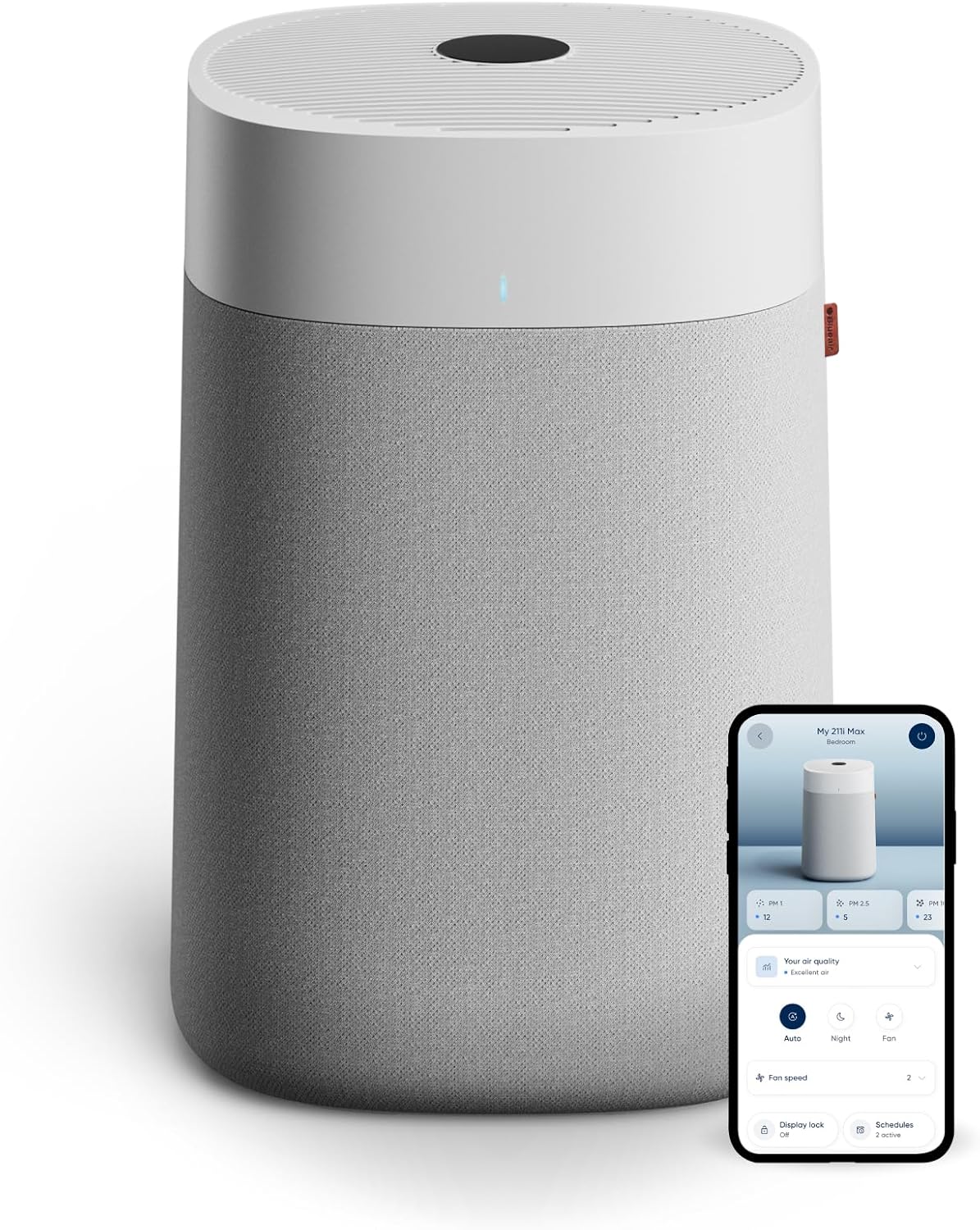 BLUEAIR Air Purifiers for Large Rooms, Cleans 3,048 Sqft In One Hour, HEPASilent Smart Air Cleaner For Home, Pets, Allergies, Virus, Dust, Mold, Smoke