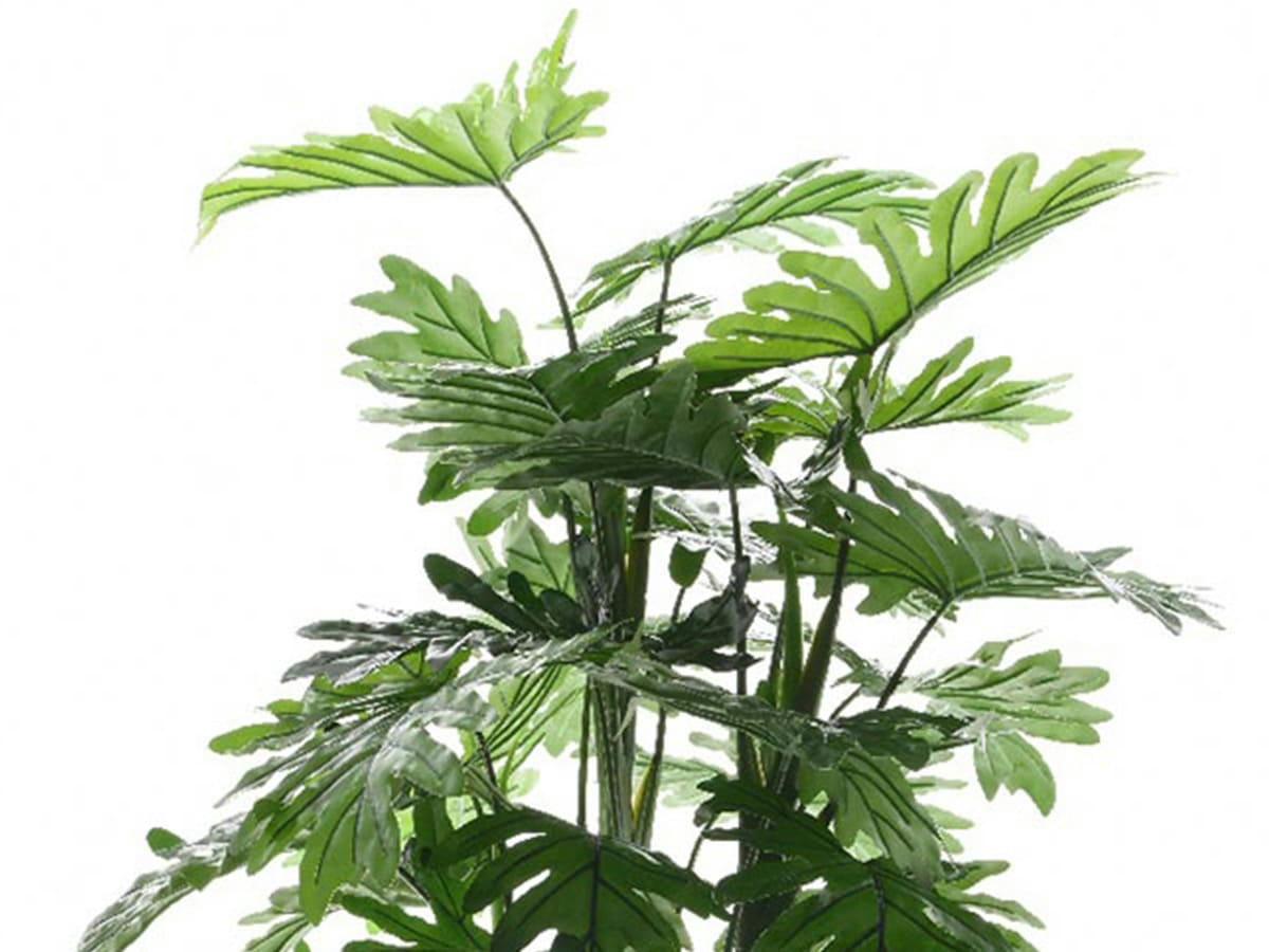 - Philodendron artificiel en plastique vert