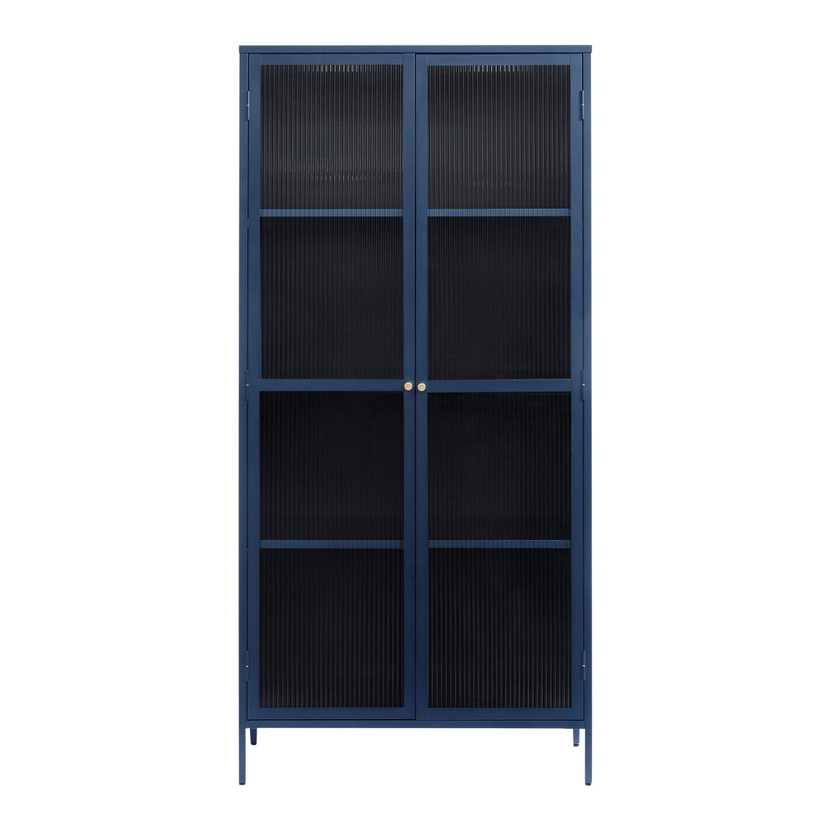 by fonQ Opal Vitrinekast - H 190 cm - Navy