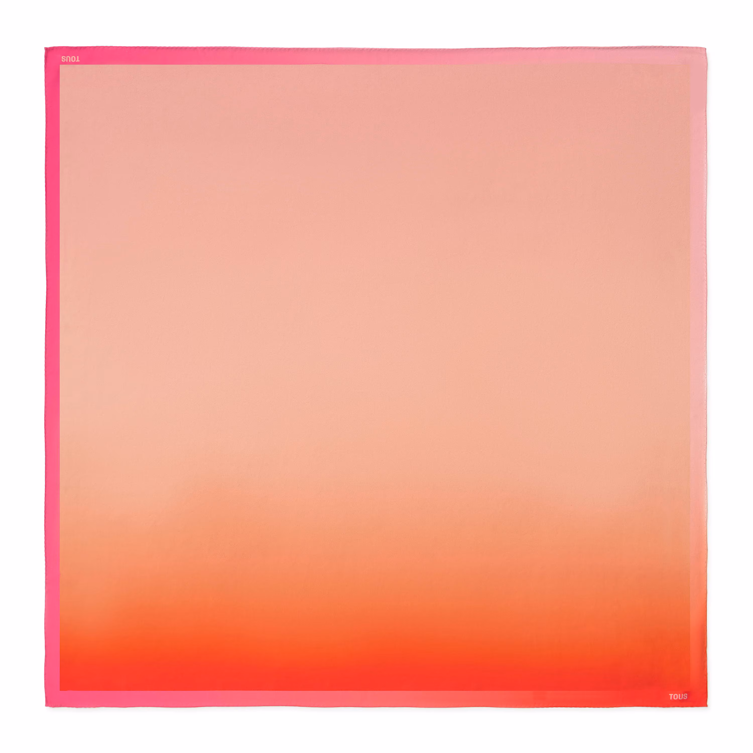 Pañuelo cuadrado naranja TOUS Double Way Gradient