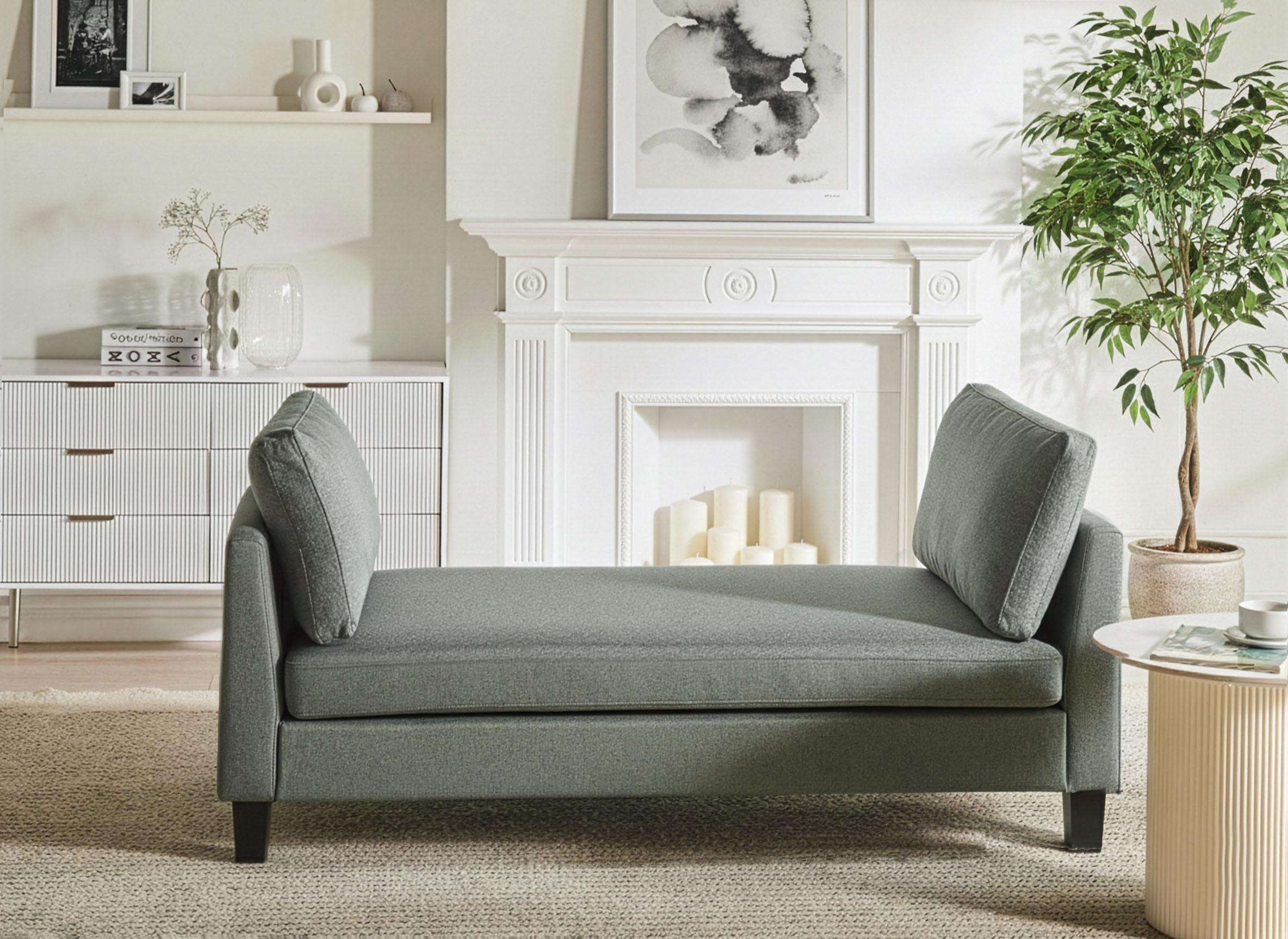 Chaise Longue ARCHIANE Fabric Green