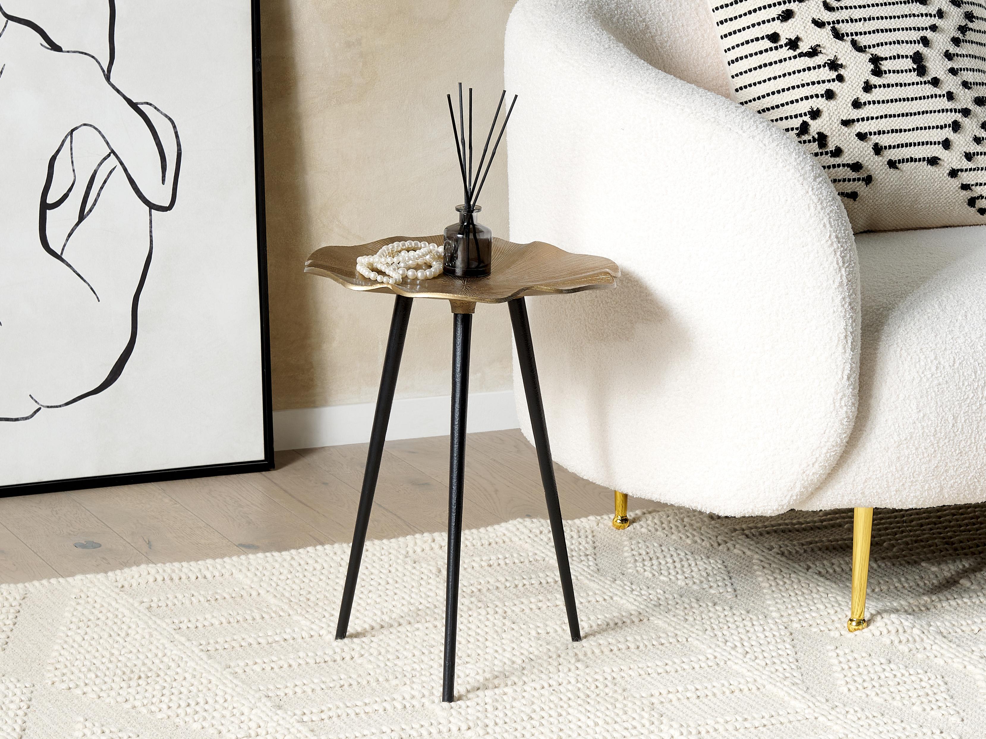 Side Table PUDUR Metal Gold