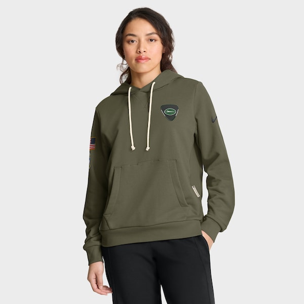 New York Jets Nike Women's 2025 Salute to Service Sideline Standard Issue Dri-FIT Hoodie - Olive