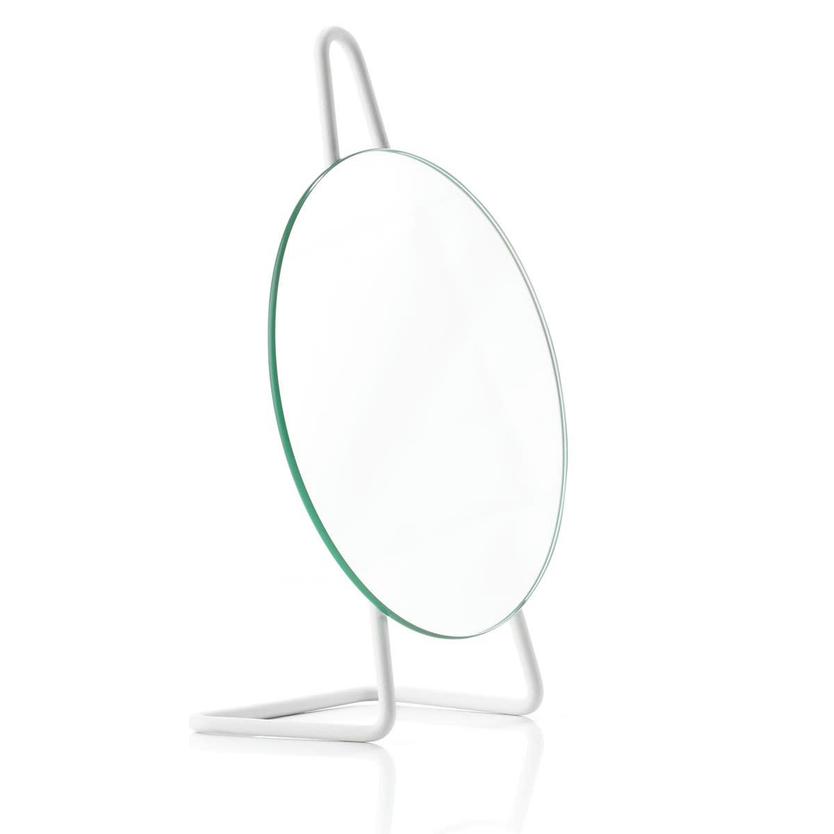 A-MIRROR - Miroir à poser en acier blanc