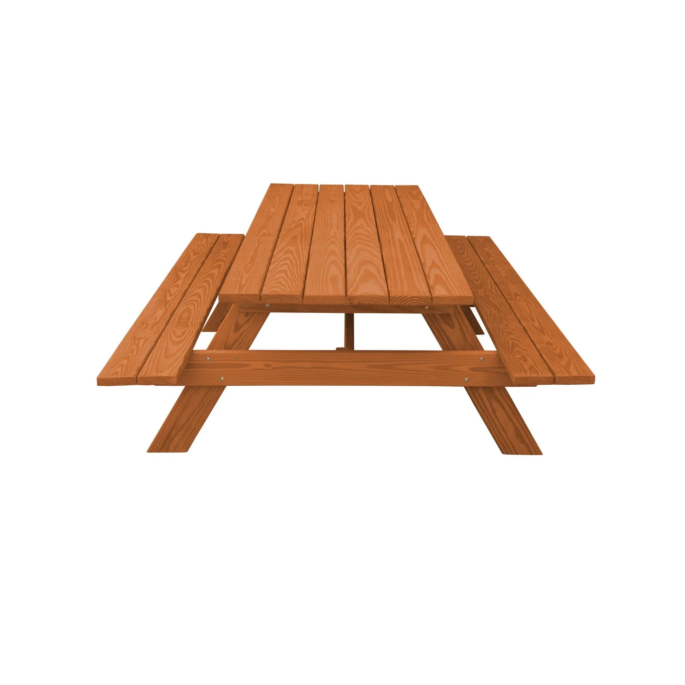 HomeRoots 94 Cedar Chest Solid Wood Outdoor Picnic Table